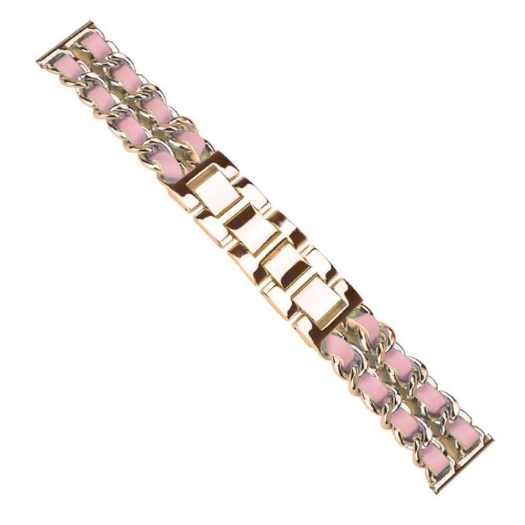 Helt vildt smuk Universal Metal og Kunstlæder Rem - Pink#serie_5