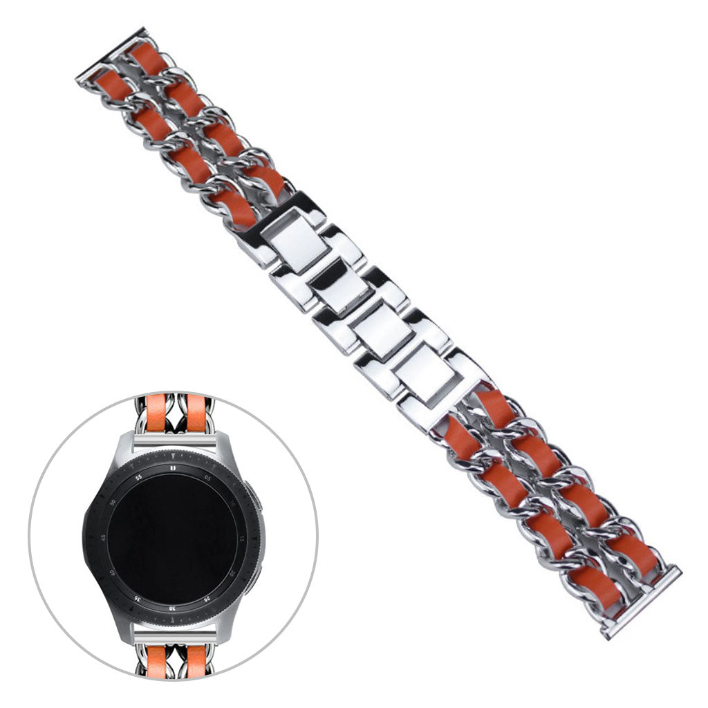 Helt vildt smuk Universal Metal og Kunstlæder Rem - Orange#serie_7